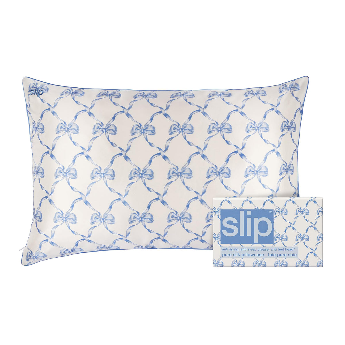 Slip Silk Queen Pillowcase, White | 100% Pure 22 Momme Mulberry Silk