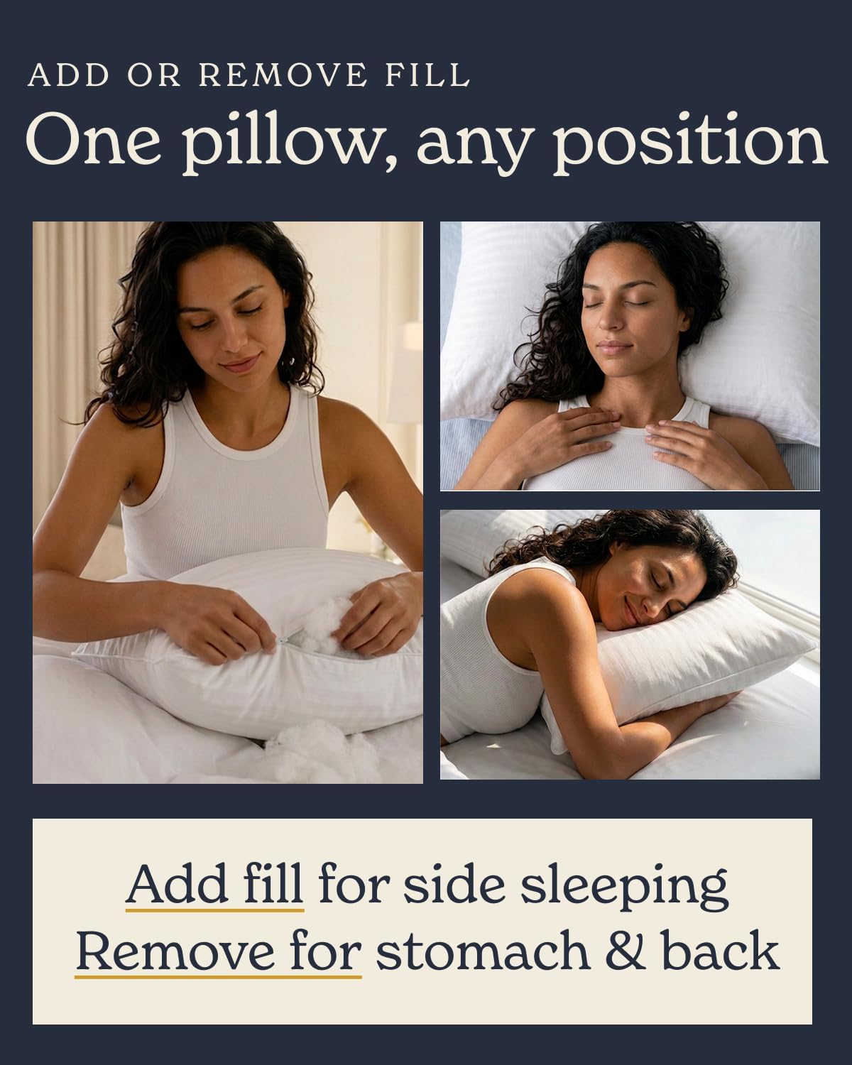 Beckham Hotel Collection Queen/Standard Adjustable Memory Foam Pillow