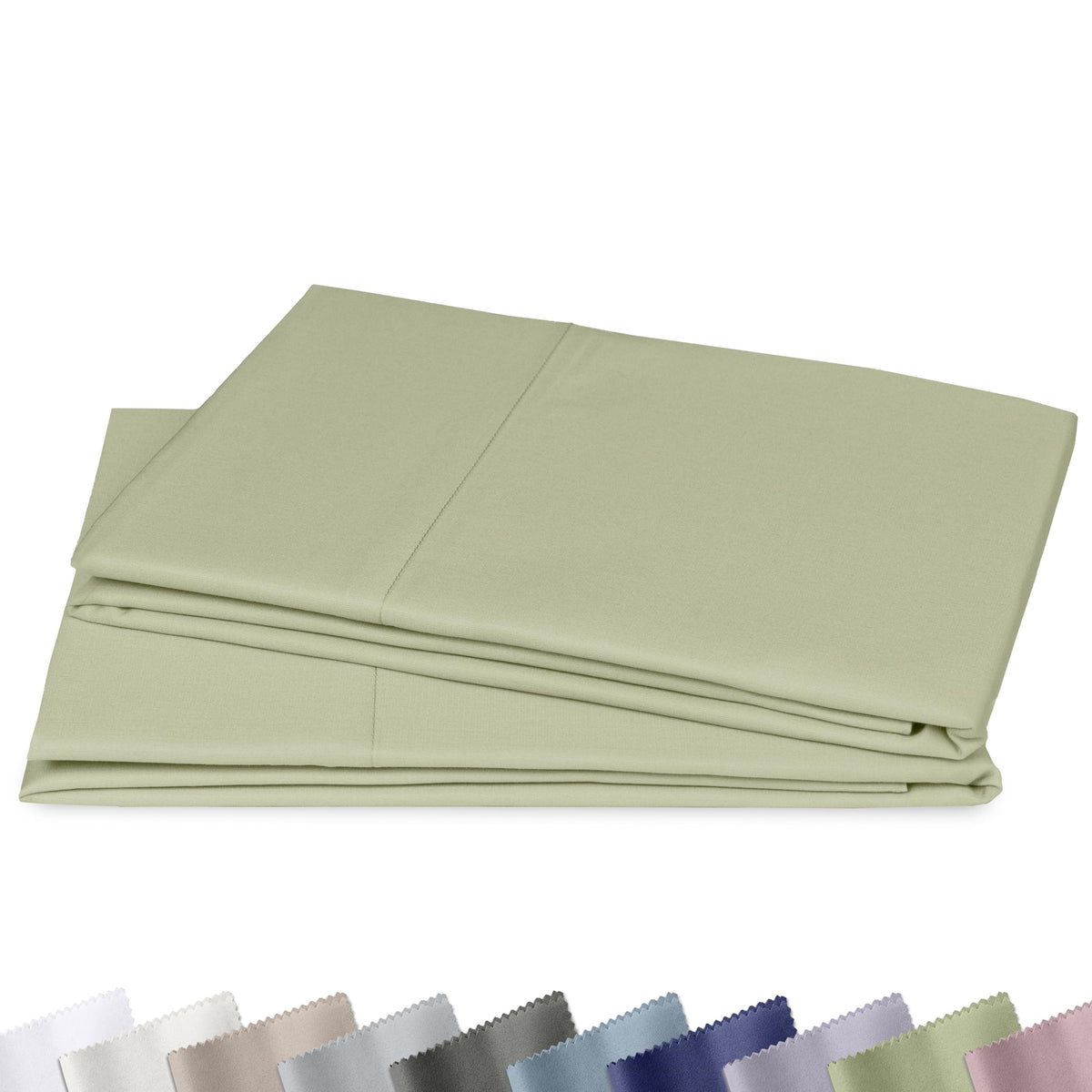 California Design Den 1000 Thread Count Pillow Cases Queen Size, Set of 2