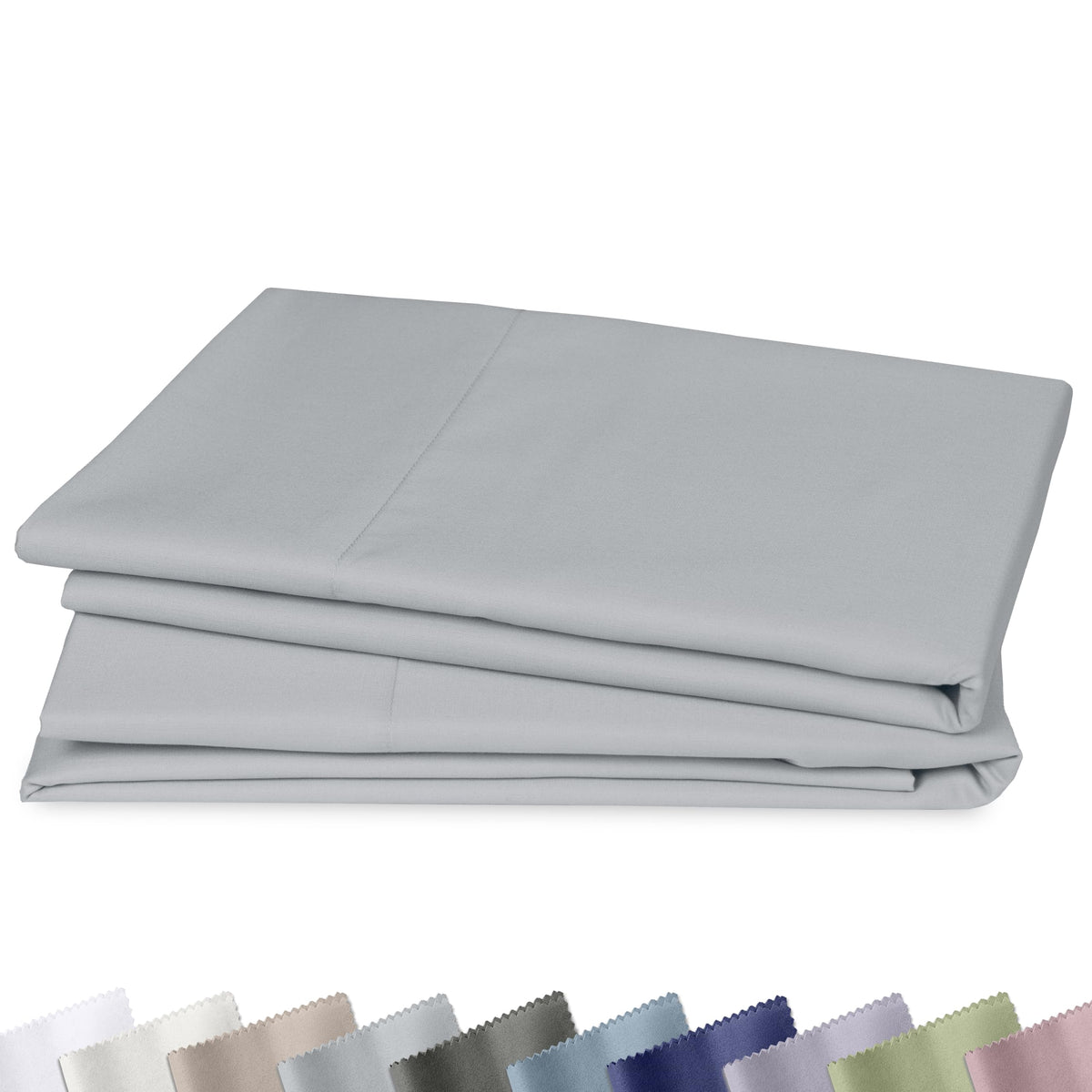 California Design Den 1000 Thread Count Pillow Cases Queen Size, Set of 2