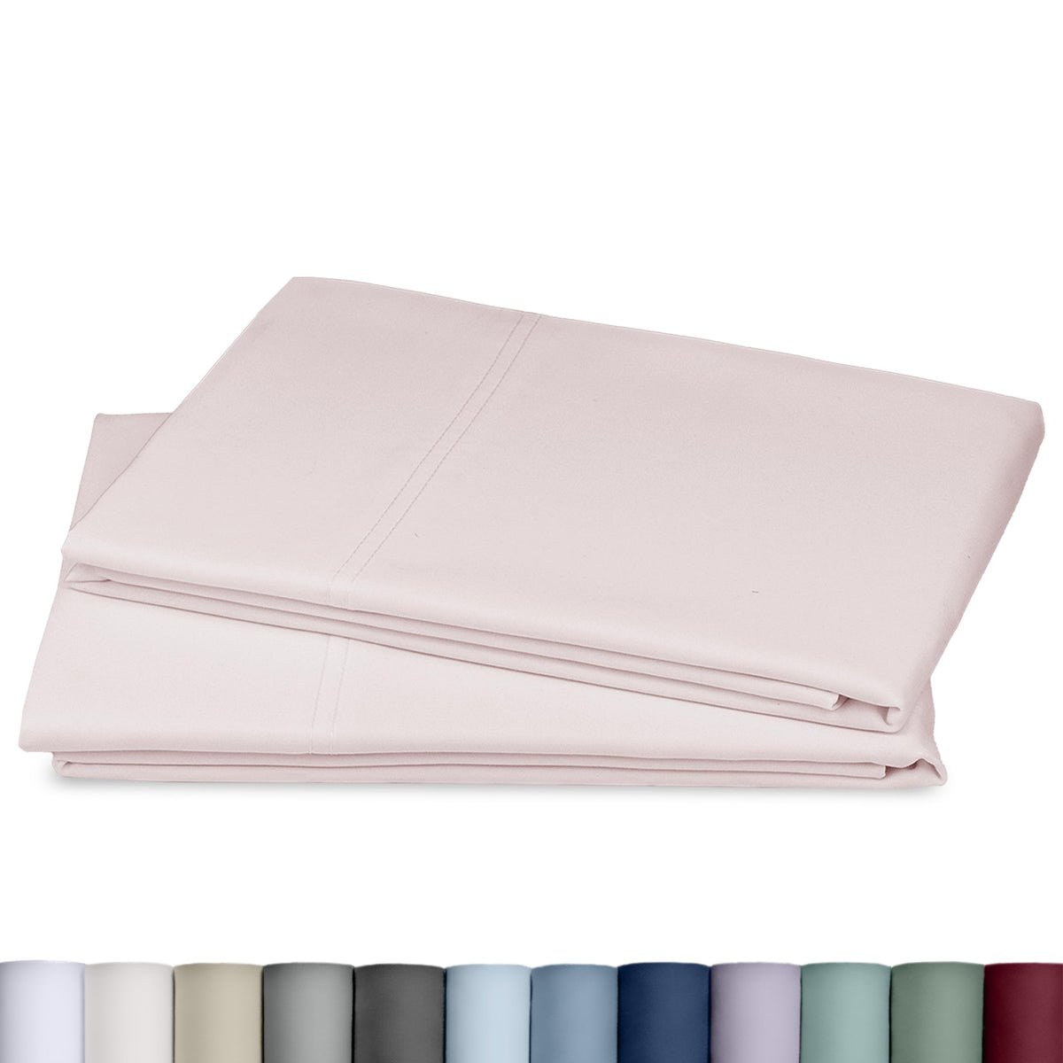 California Design Den 800 Thread Count 2-Pack Pillowcases Standard, White