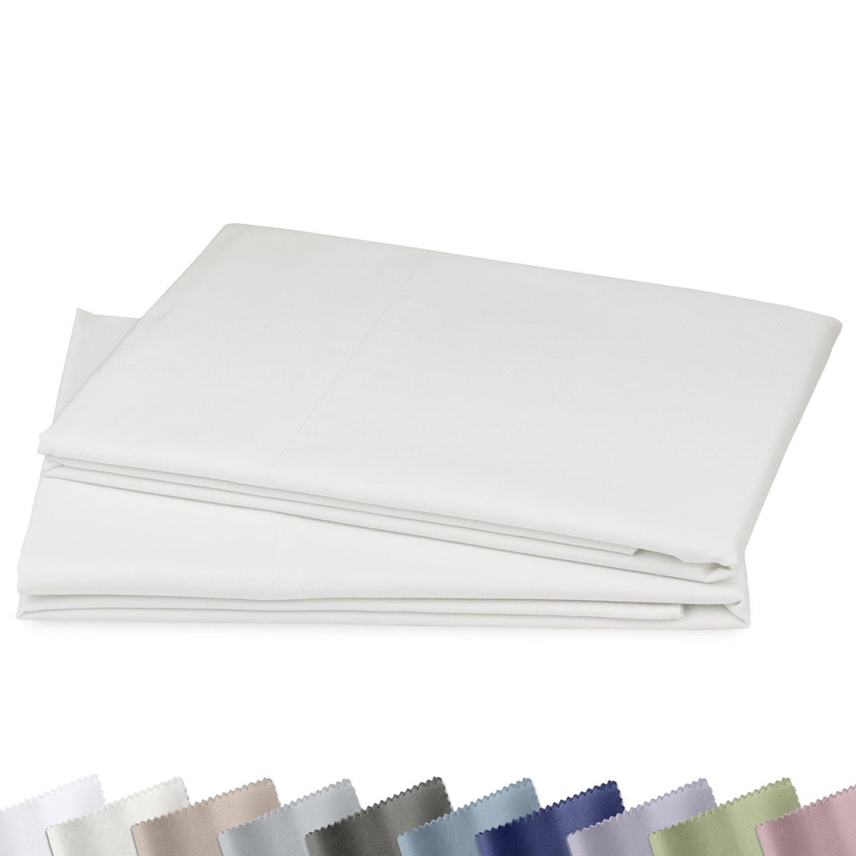 California Design Den 1000 Thread Count Pillow Cases Queen Size, Set of 2