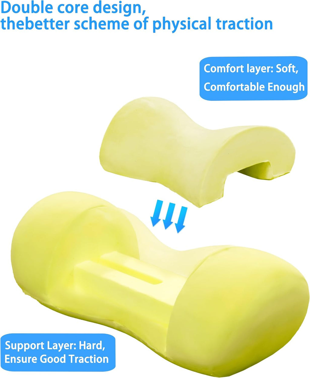 Bespilow Small Neck Roll Pillow for Sleeping, Neck Pillows for Pain Relief