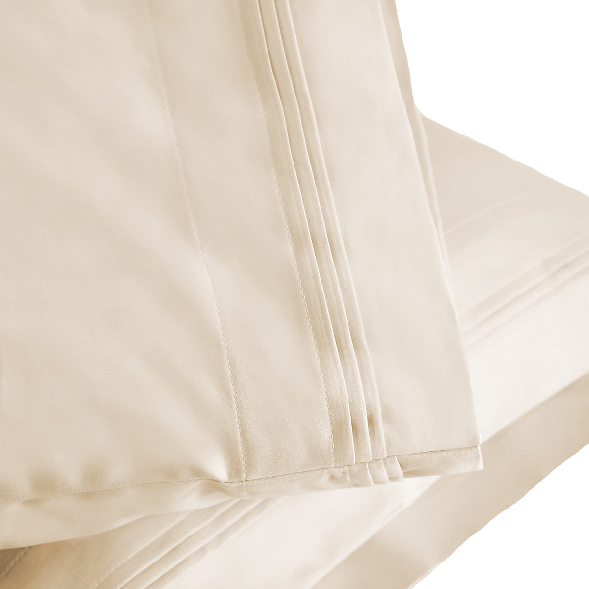 Superior 1000 Thread Count Egyptian Cotton Pillowcase Set, Pillow Covers for All Pillows and Sleepers, Soft Pillowcases for Bed Fashion, Basics, Large Cases, 2-Piece Set- Standard, White