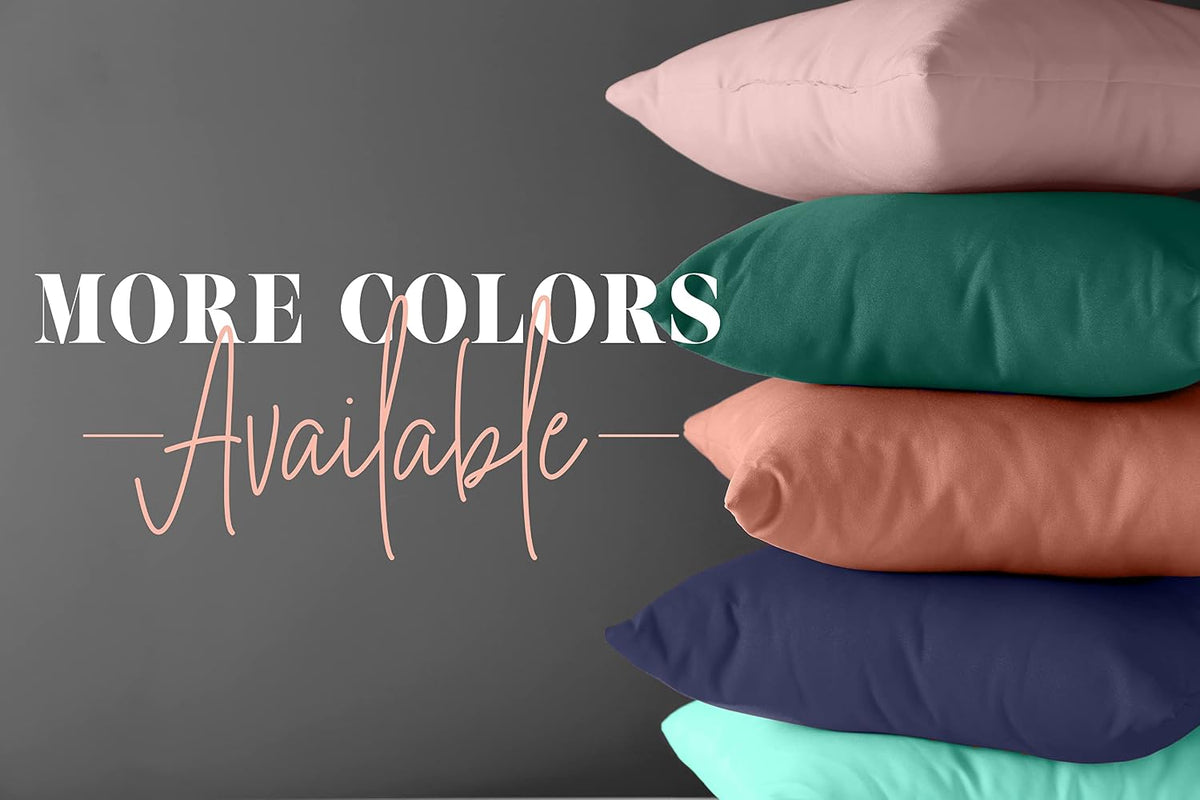 Elegant Comfort 4-PACK Solid Pillowcases 1500 Premium Hotel Quality Microfiber - Smooth Weave, Wrinkle and Stain Resistant, Easy Slip-On, 4-Piece Set, Standard/Queen Pillowcase, Gray