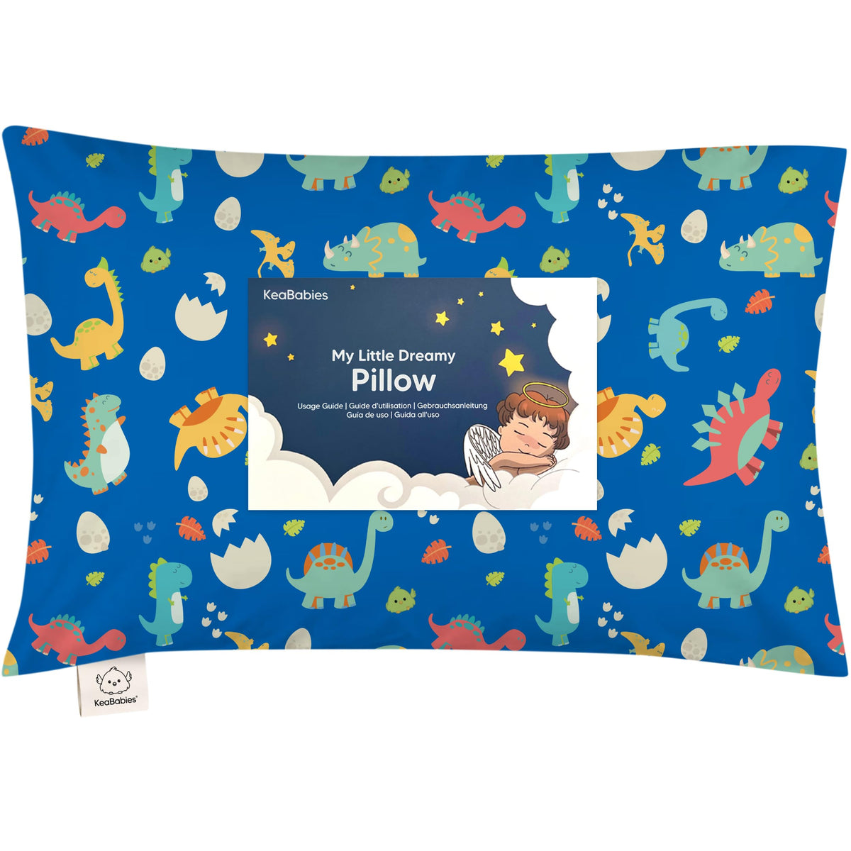 Toddler Pillow with Pillowcase, 13x18 My Little Dreamy Pillow (Soft White)
