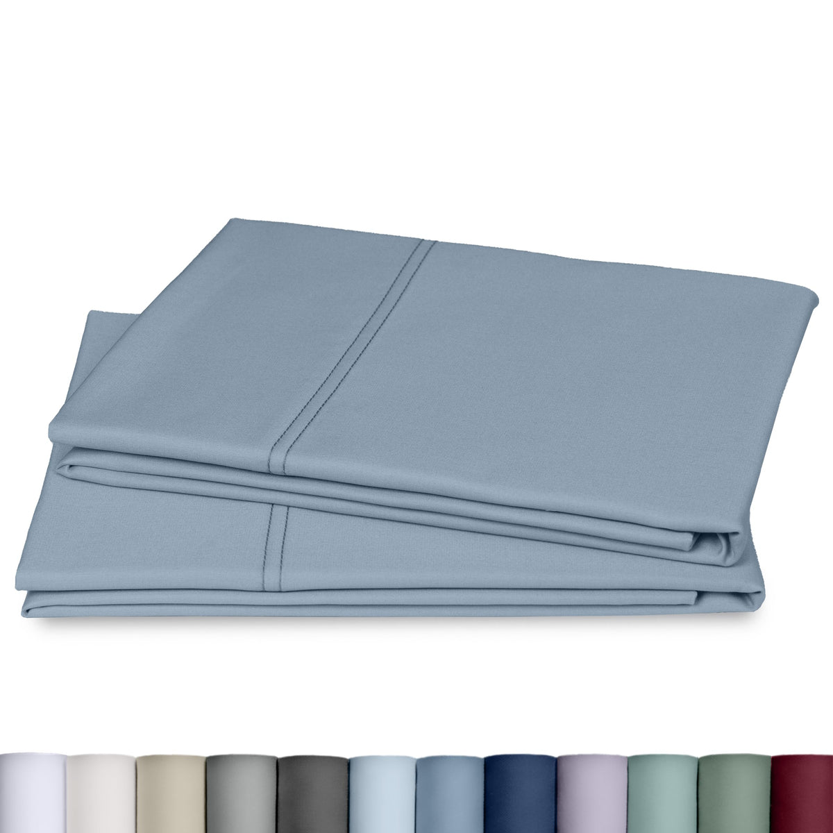 California Design Den 800 Thread Count 2-Pack Pillowcases Standard, White