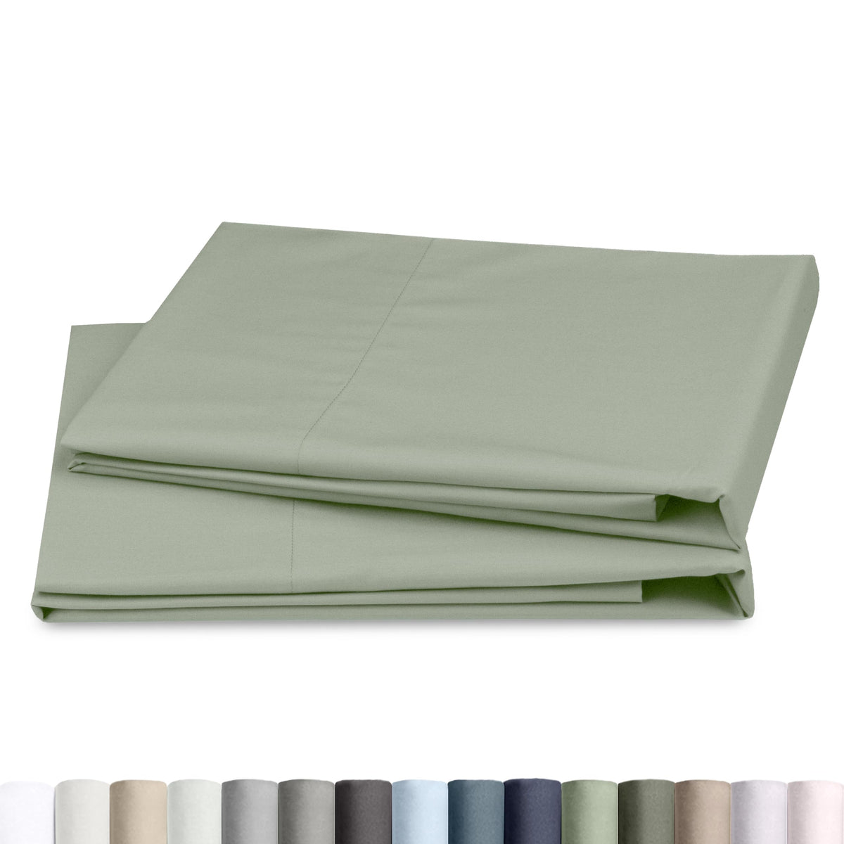 California Design Den 100% Egyptian Cotton 2-Pack Pillowcases Queen Size