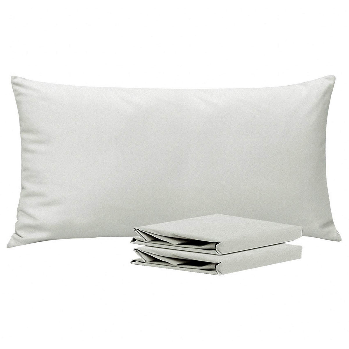 NTBAY Microfiber Queen Pillowcases, 4 Pack, 20 x 30, White