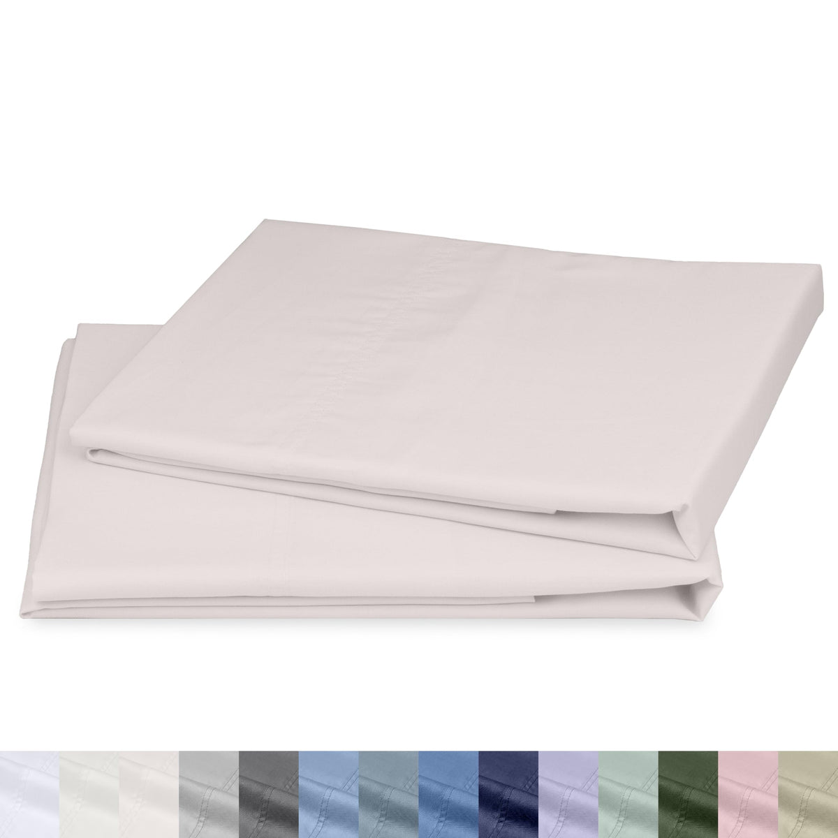 California Design Den 100% Organic Cotton 2-Pack King Pillowcases