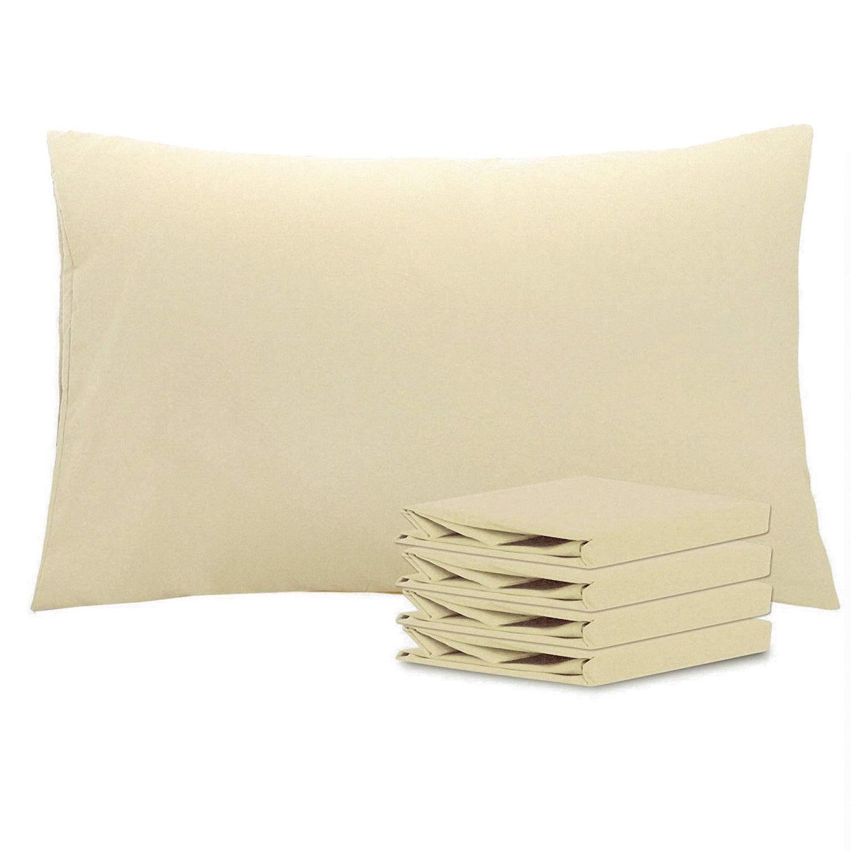 NTBAY Microfiber Queen Pillowcases, 4 Pack, 20 x 30, White