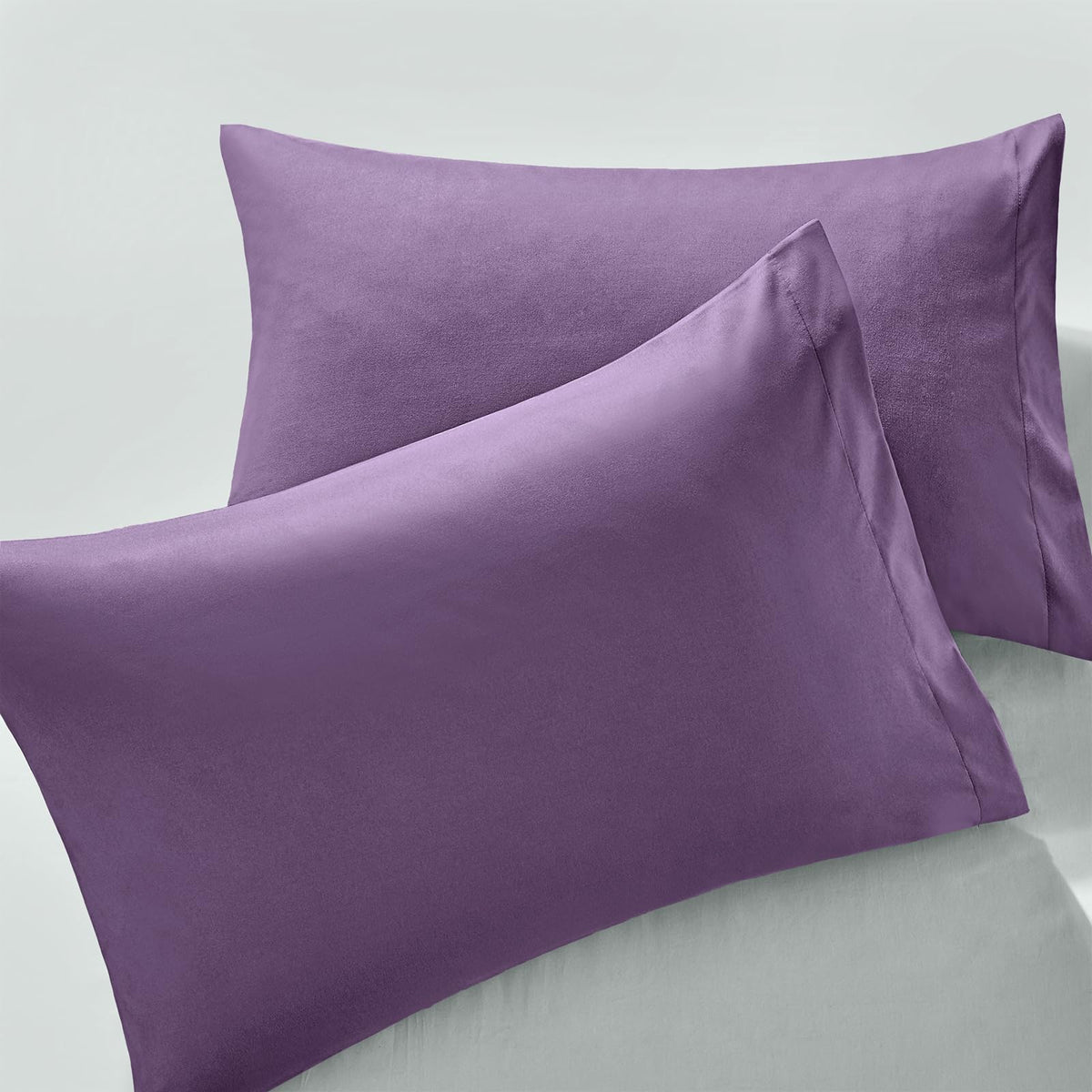 MILVOWOC Brushed Microfiber Pillowcases, Dusty Pink, 20x26 Inch