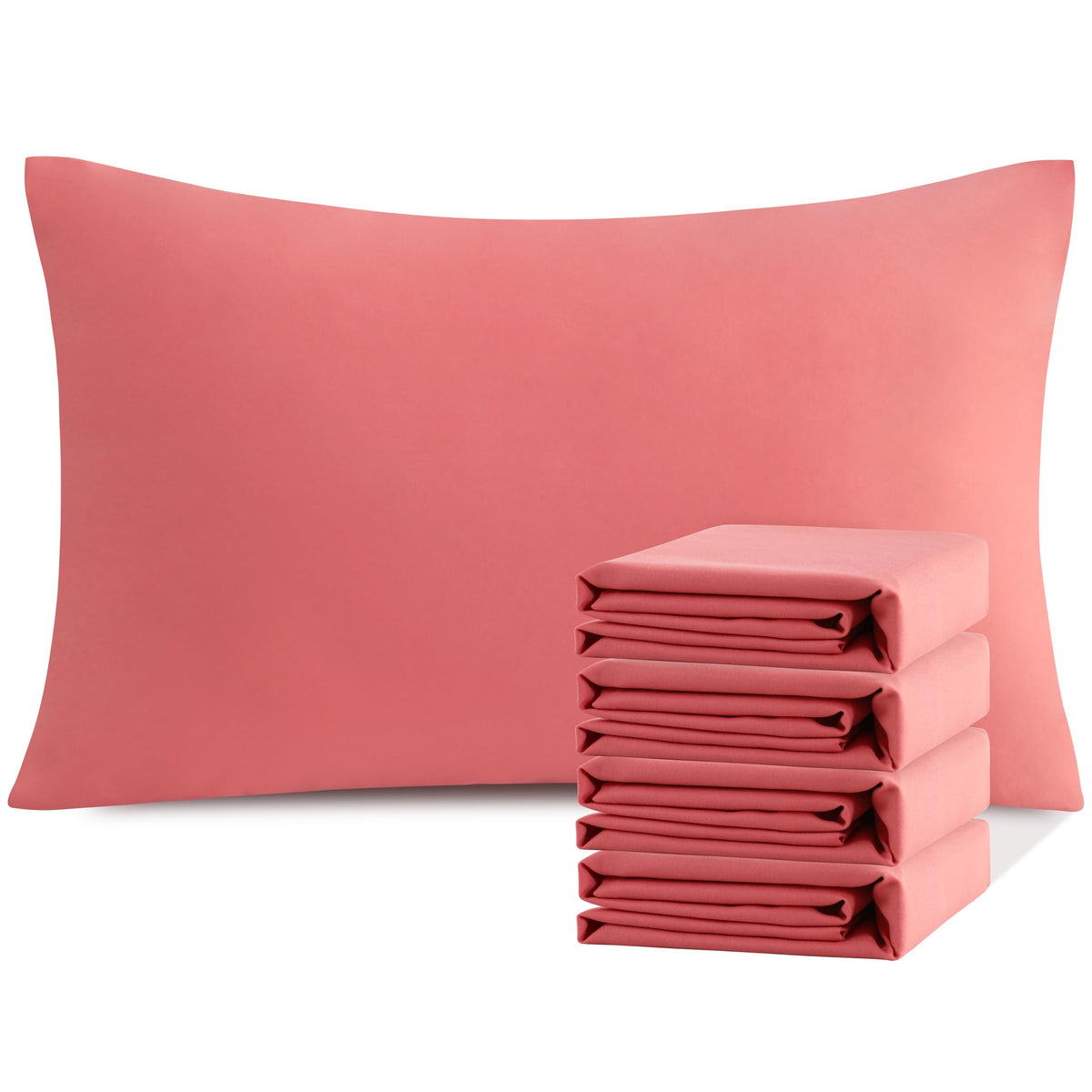 NTBAY Microfiber Queen Pillowcases, 4 Pack, 20 x 30, White
