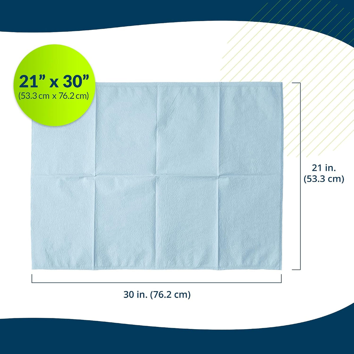 TIDI 703 Avalon Disposable Pillow Case Covers, Blue, 21 x 30 in, 100 Count