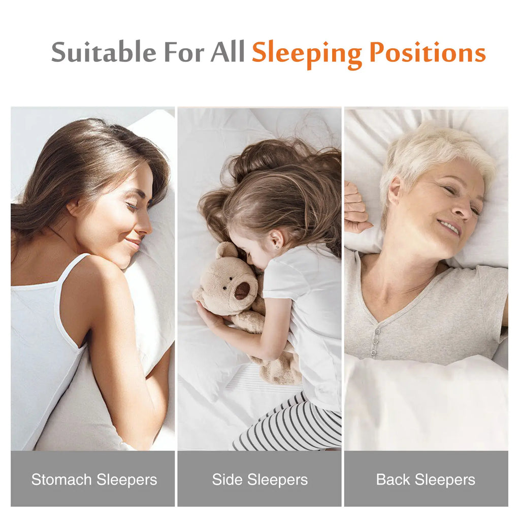 Sweetcrispy Standard Size White Orthopedic Cervical Neck Pillow (1-Pack) - Honey Comb Cooling Gel, Breathable Hotel Design, Ergonomic Posture Support, Odourless Memory Foam Cushioning, Zipper Wash Machine-Washable Cover, Bed Accessory Pillows for Sleeping