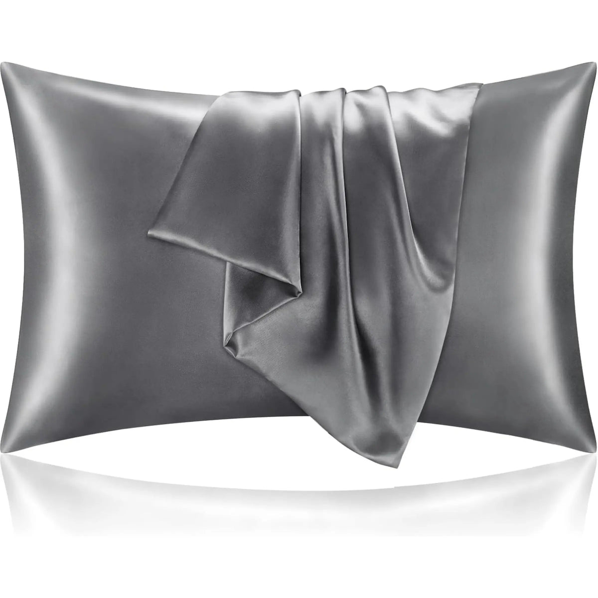 2-Pack Silk-Like Satin Cooling Pillow Cases - Queen Size 20x30in Bedding Pillow Covers with Envelope Closure, Durable Machine Washable Soft Silky Sheets Decorative Bedding for Hair and Skin