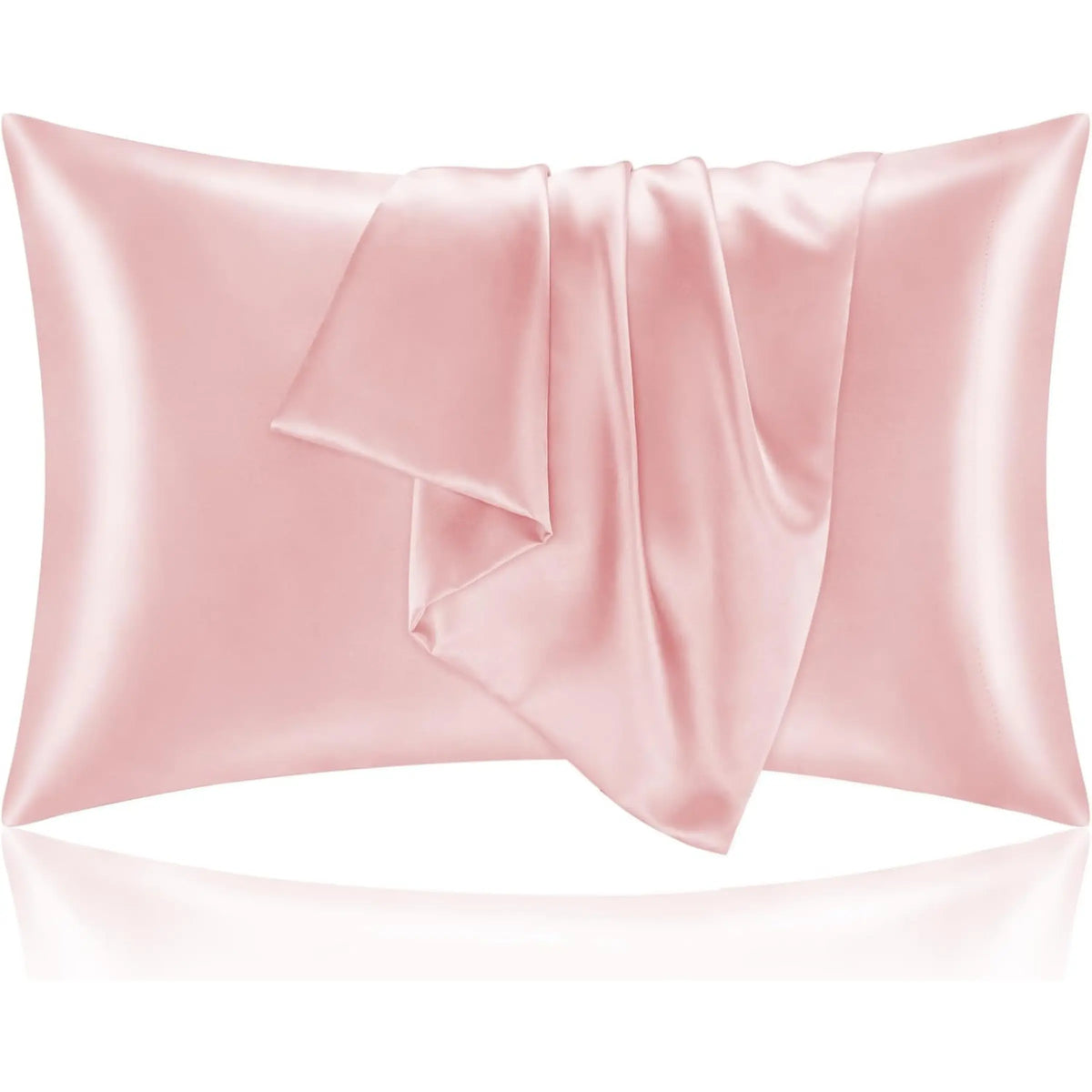 2-Pack Silk-Like Satin Cooling Pillow Cases - Queen Size 20x30in Bedding Pillow Covers with Envelope Closure, Durable Machine Washable Soft Silky Sheets Decorative Bedding for Hair and Skin