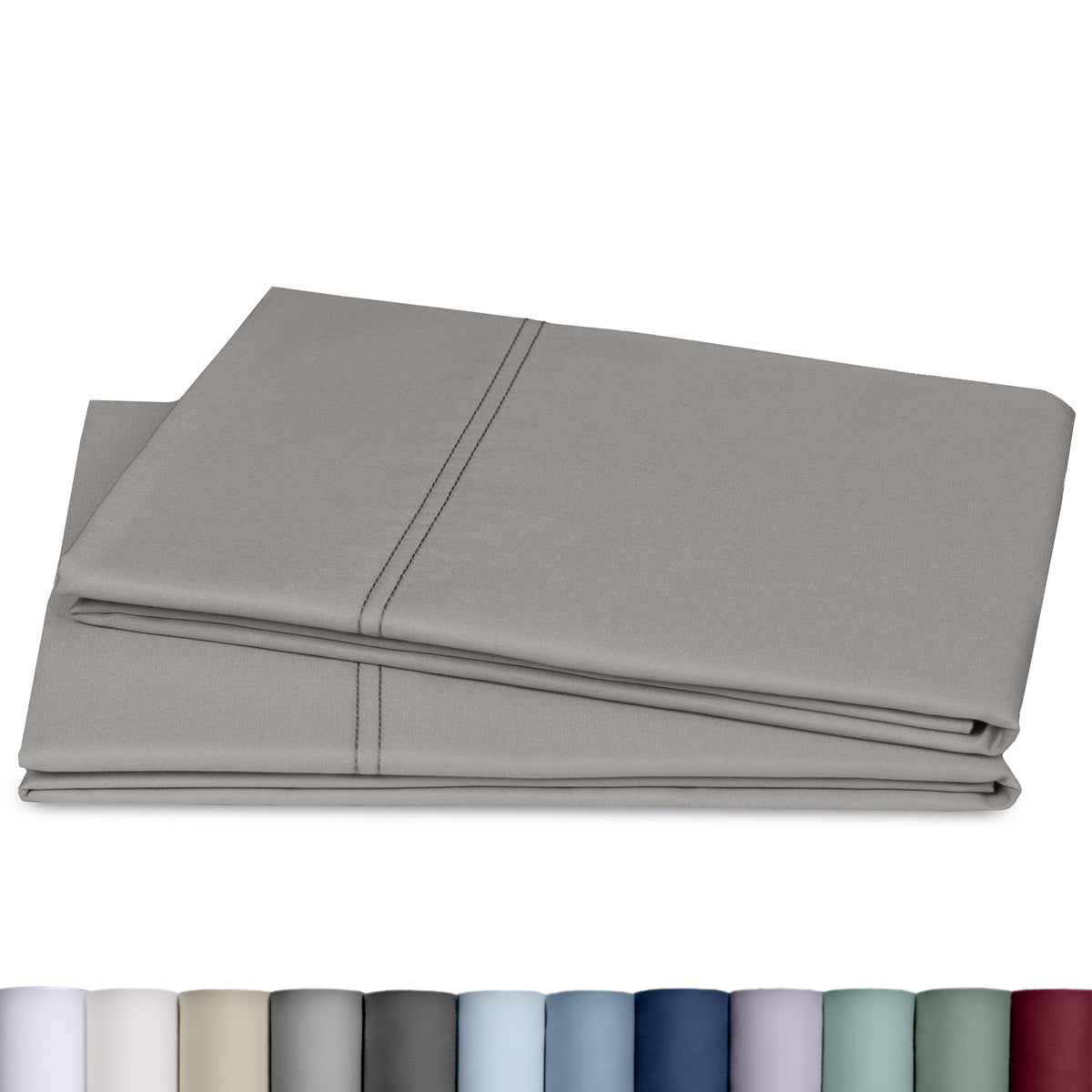 California Design Den 800 Thread Count 2-Pack Pillowcases Standard, White