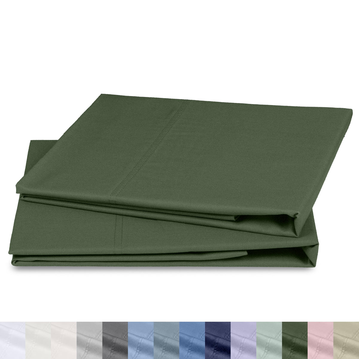 California Design Den 100% Organic Cotton 2-Pack King Pillowcases