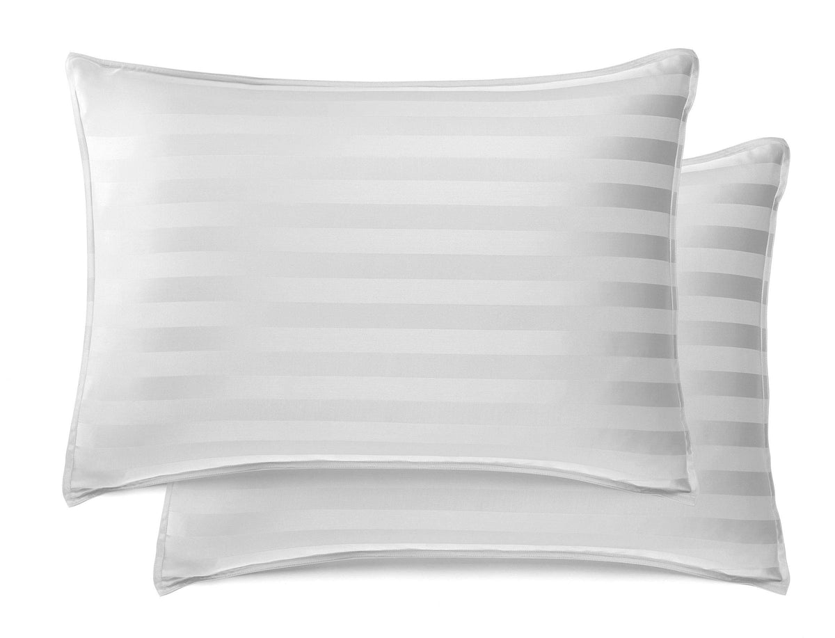 Queen Pillowcases by Pure Bamboo, Genuine 100% Organic Viscose Derived from Bamboo, Luxuriously Soft & Cooling, Double Stitching, Envelope Closure (2 Queen Pillowcases, Ivory)