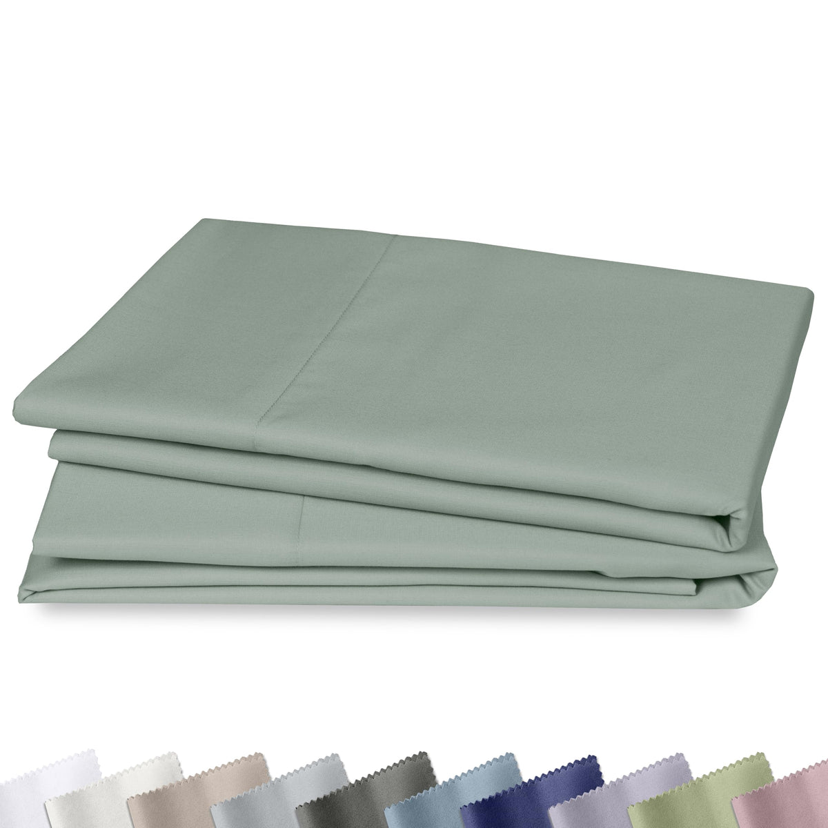 California Design Den 1000 Thread Count Pillow Cases Queen Size, Set of 2