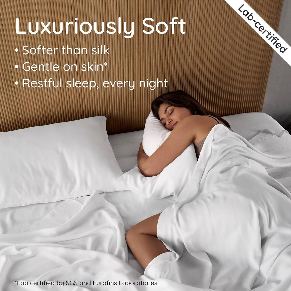 Bambaw 100% Viscose Derived from Bamboo Pillowcase Standard Size – Set of 2 Cooling Pillow Cases for Hot Sleepers, Breathable & Good for the Skin, Cooling Pillow Cover with Envelope Closure (White)