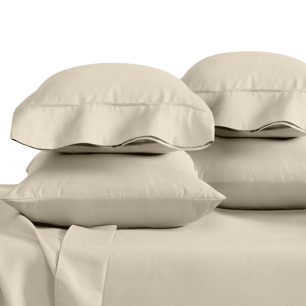 Bare Home Pillowcases Open End (Standard Set of 2, Grey)