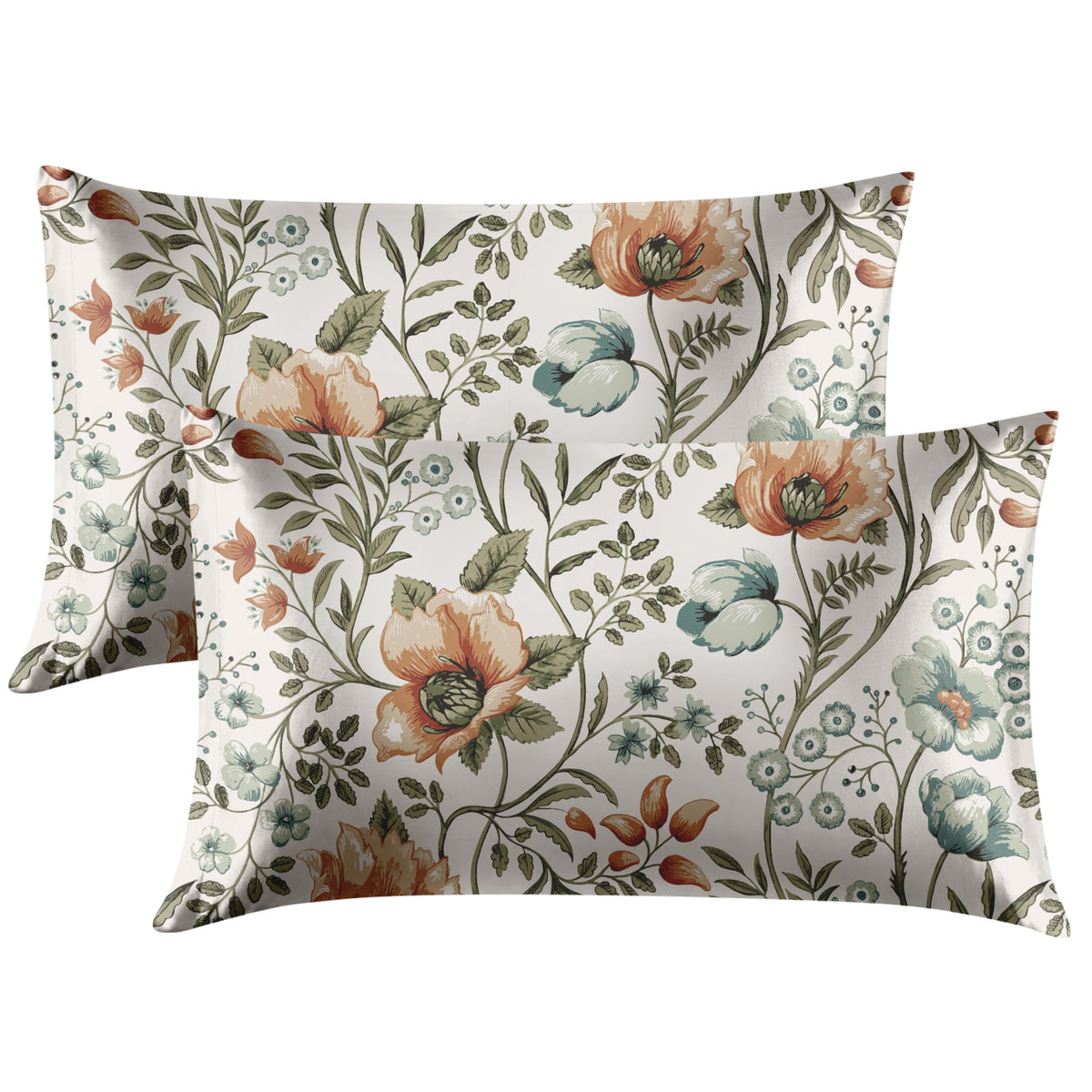 EXQ Home Satin Pillowcase for Hair and Skin Queen - Printed Black Sun