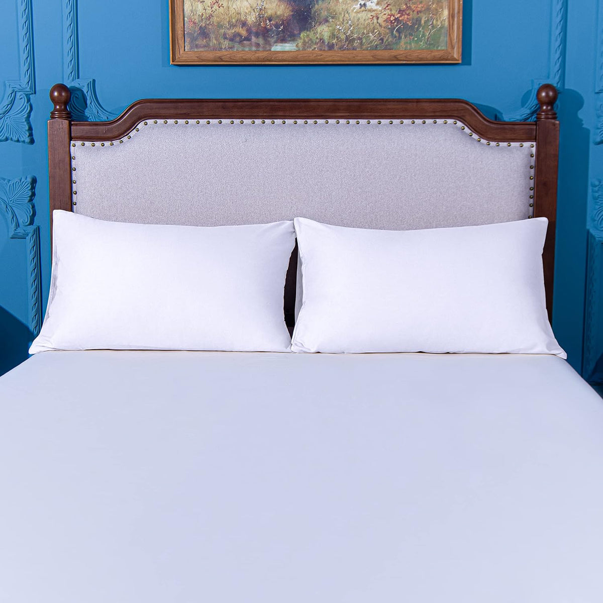 NTBAY Microfiber Queen Pillowcases, 4 Pack, 20 x 30, White