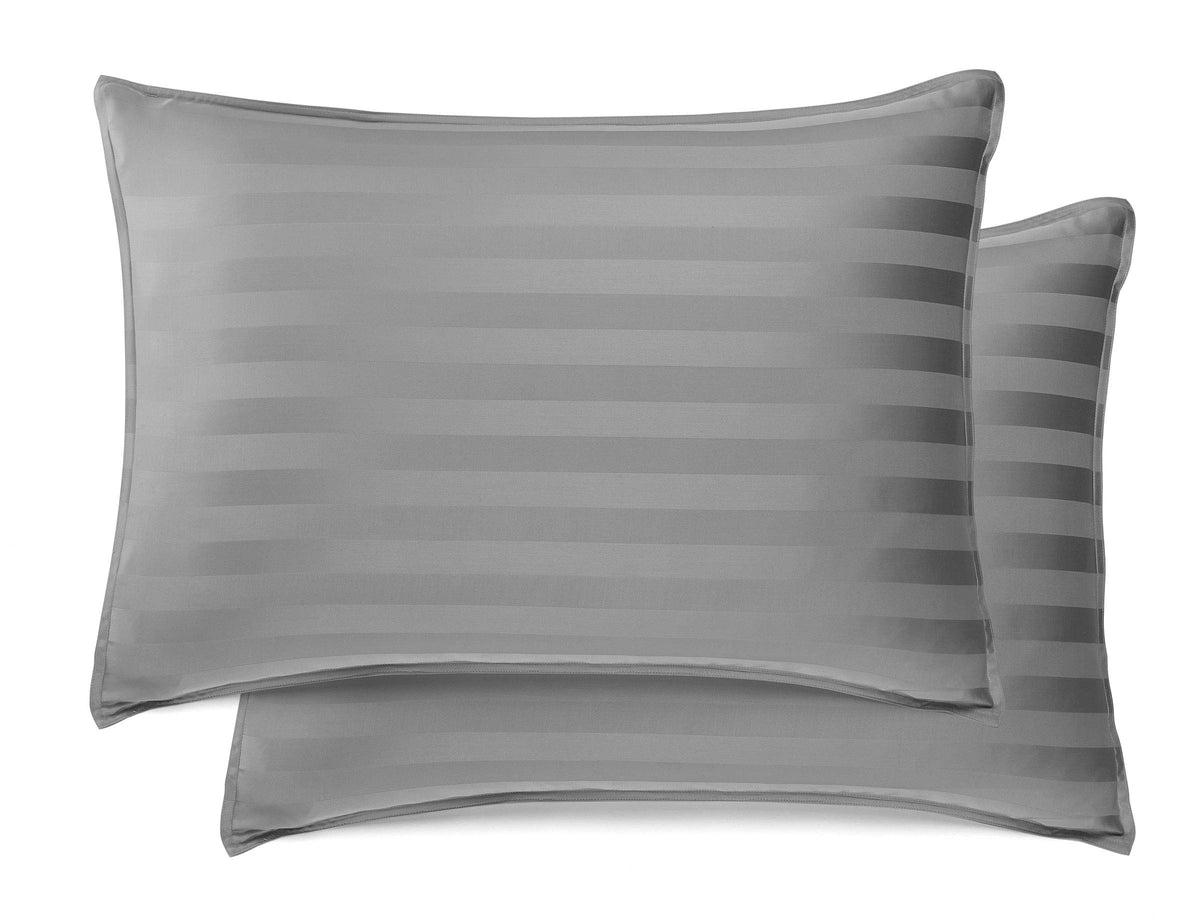 Queen Pillowcases by Pure Bamboo, Genuine 100% Organic Viscose Derived from Bamboo, Luxuriously Soft & Cooling, Double Stitching, Envelope Closure (2 Queen Pillowcases, Ivory)