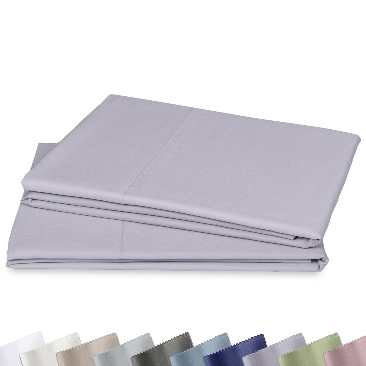 California Design Den 1000 Thread Count Pillow Cases Queen Size, Set of 2