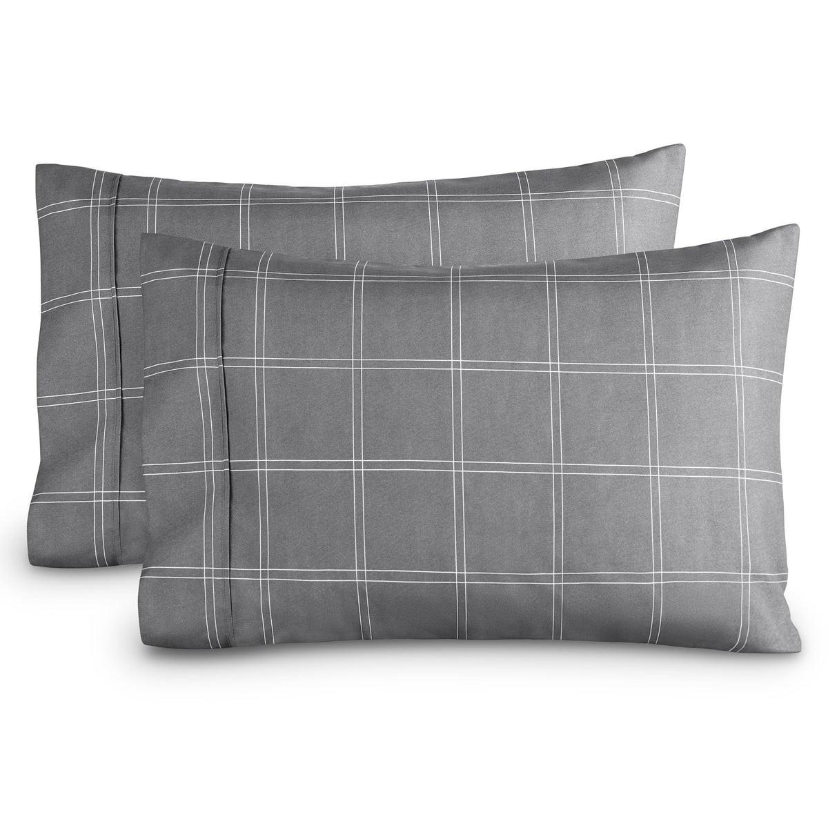 Bare Home Pillowcases Open End (Standard Set of 2, Grey)