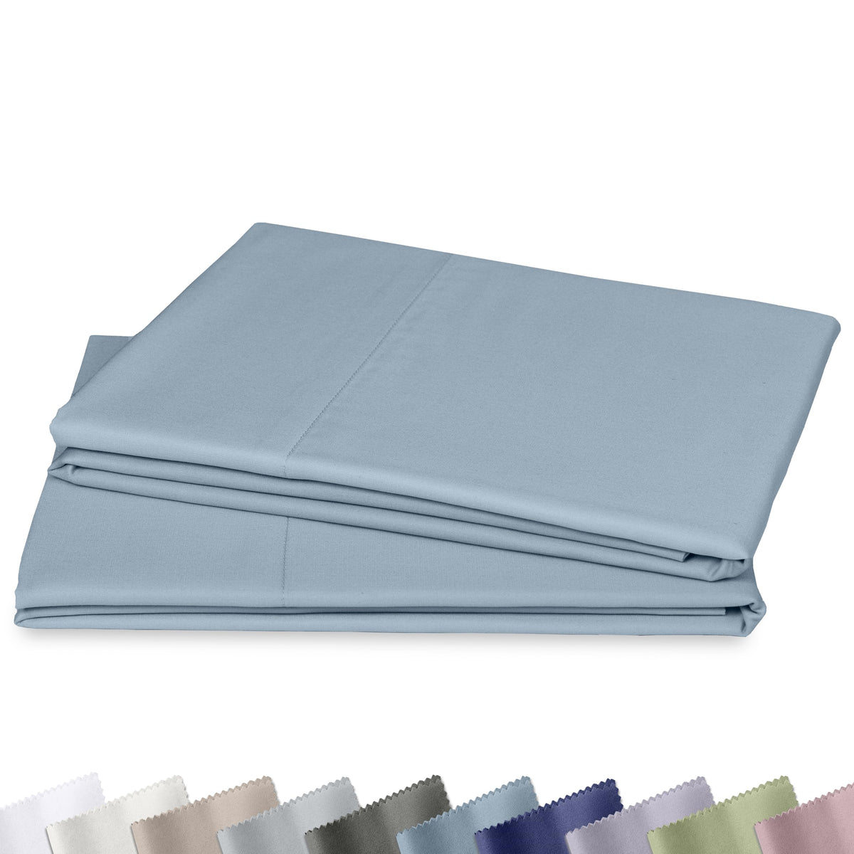 California Design Den 1000 Thread Count Pillow Cases Queen Size, Set of 2