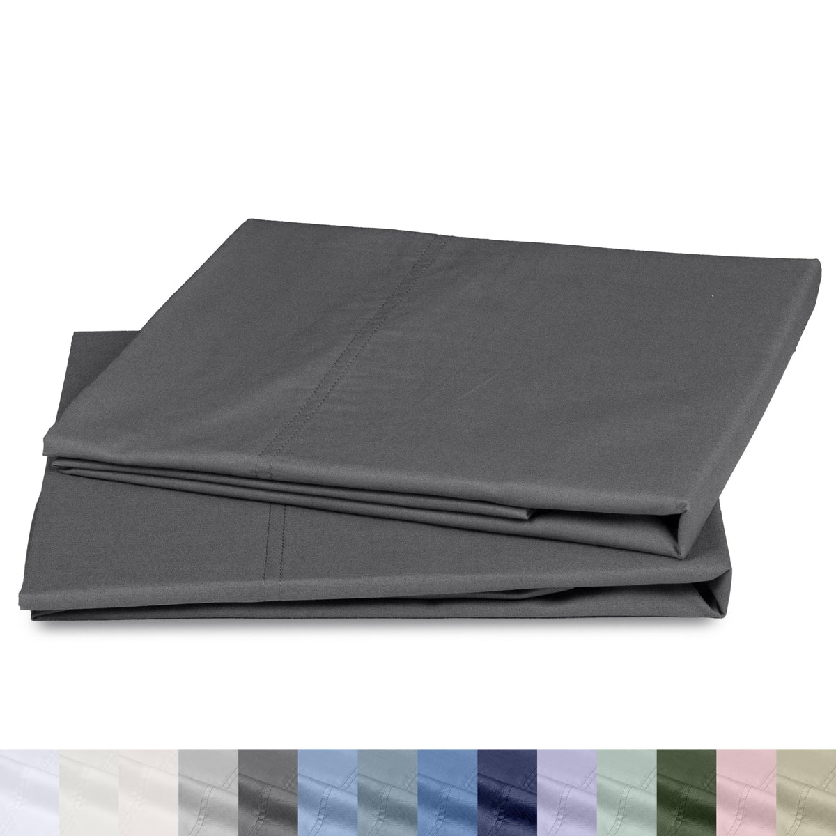 California Design Den 100% Organic Cotton 2-Pack King Pillowcases