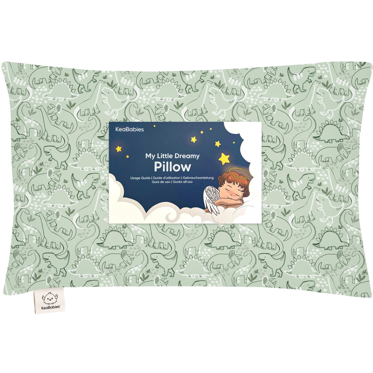 Toddler Pillow with Pillowcase, 13x18 My Little Dreamy Pillow (Soft White)