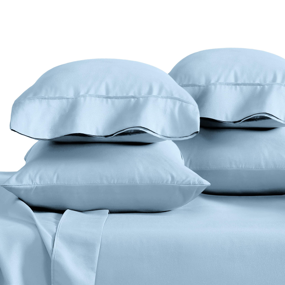 Bare Home Pillowcases Open End (Standard Set of 2, Grey)