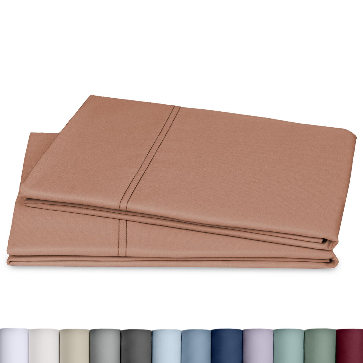 California Design Den 800 Thread Count 2-Pack Pillowcases Standard, White