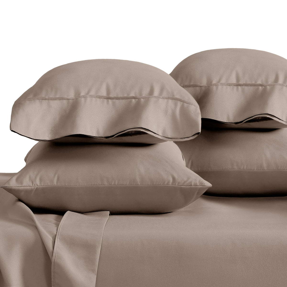 Bare Home Pillowcases Open End (Standard Set of 2, Grey)