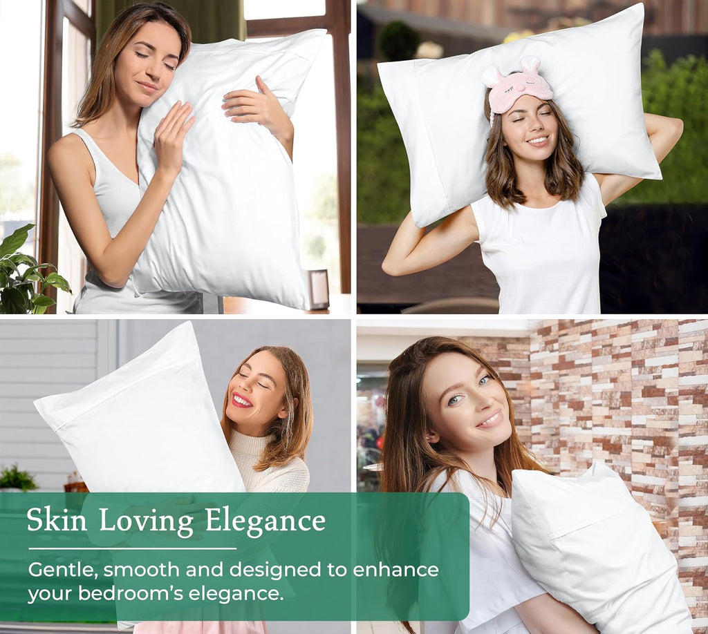 Royale Linens White Pillowcase Set of 12 - Queen 20"x30" Bed Pillow Cover - 1800 Brushed Microfiber - Wrinkle & Fade Resistant - Bulk Pillow Cases - Hotel Quality Pillowcase 12 Pack (Queen, White)