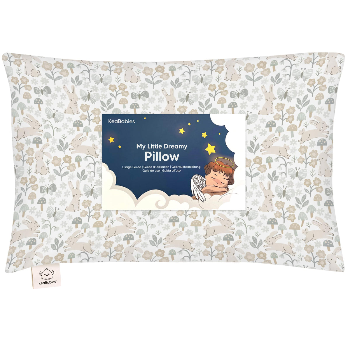 Toddler Pillow with Pillowcase, 13x18 My Little Dreamy Pillow (Soft White)