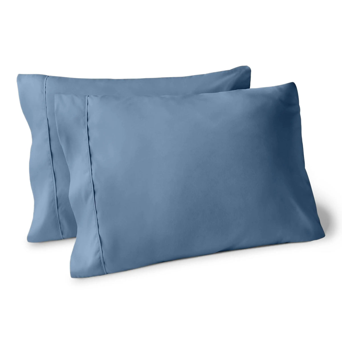 Bare Home 2-Piece Standard Microfiber Pillowcase Set - Ultra-Soft, Smooth Texture, Breathable, Lightweight Open-End Print Bedding Linens, Machine Washable, Fading Resistant for Simple Upkeep, Two Piece Set