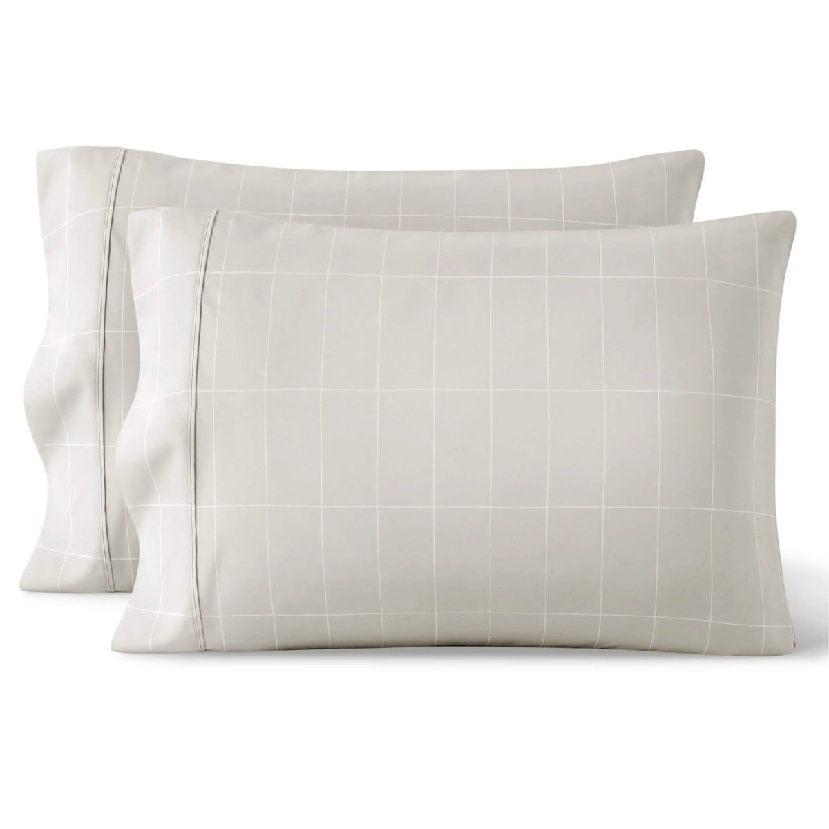 Bare Home 2-Piece Standard Microfiber Pillowcase Set - Ultra-Soft, Smooth Texture, Breathable, Lightweight Open-End Print Bedding Linens, Machine Washable, Fading Resistant for Simple Upkeep, Two Piece Set