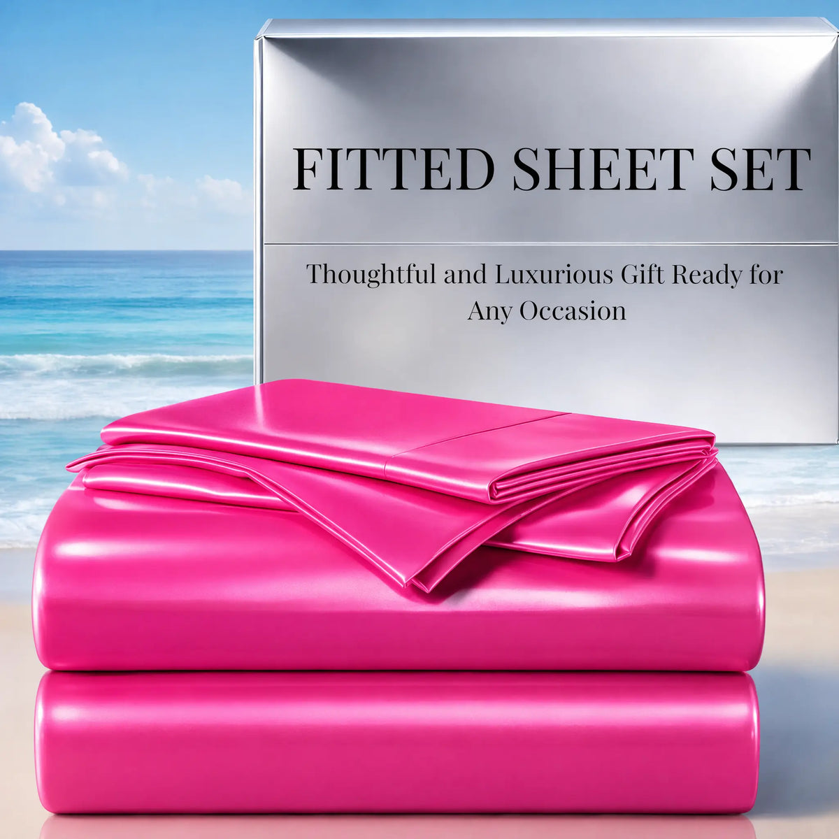 Cosybay Silky Satin Bedding Sets, Luxury Look Wrinkle-Resistant Bedding with Pillowcases, 15" Deep Pocket Fitted Bedding (Twin: 2pcs, No Top Bedding; Full/Queen/King: 3pcs) for Mattresses & Mattress Toppers #tiktokshopbacktoschool