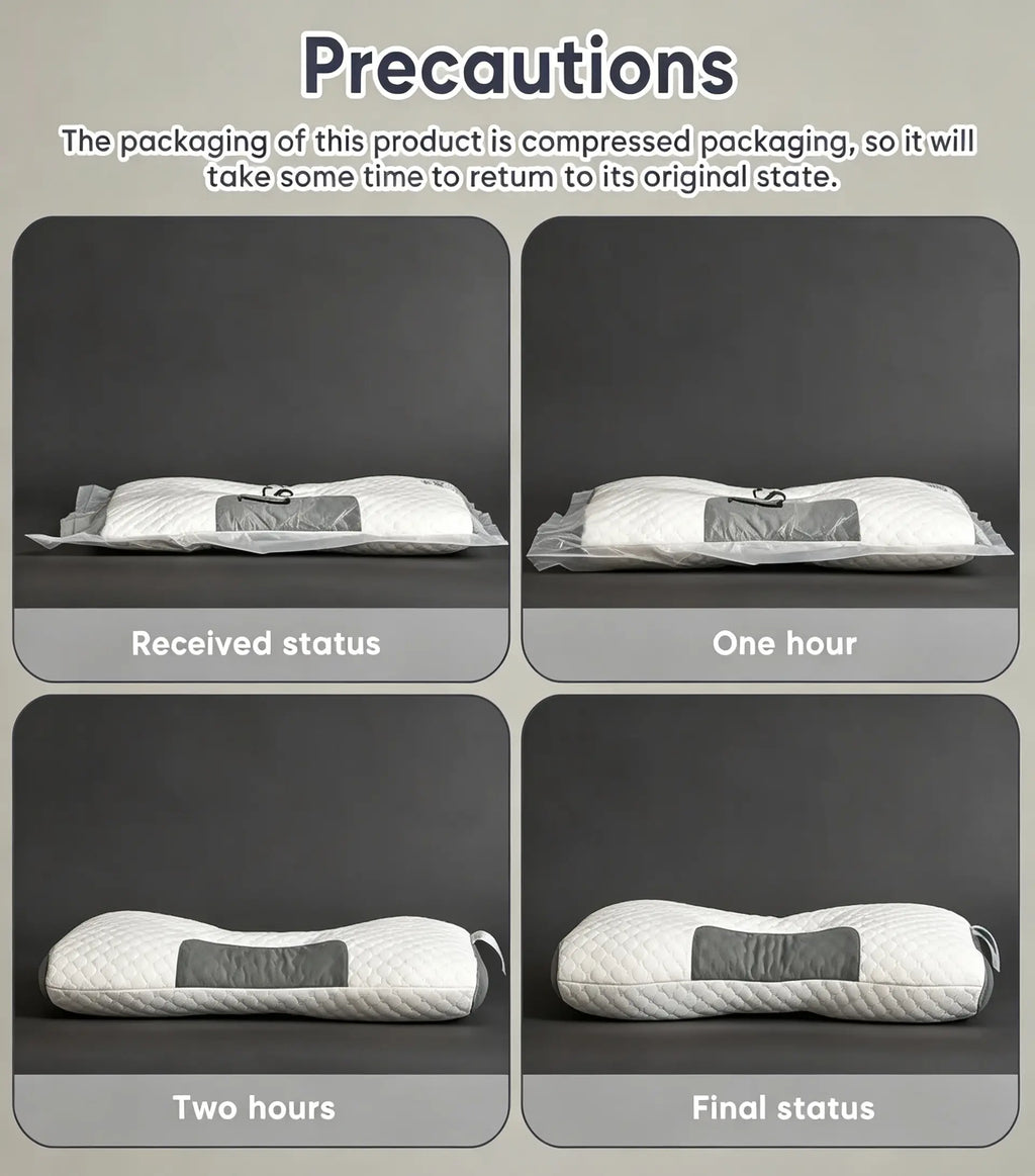 Adjustable Ergonomic Neck Pillow, Premium Soft Filling, Removable Washable Cover, Orthopedic Support for Cervical Spine, Perfect for Travel & Home