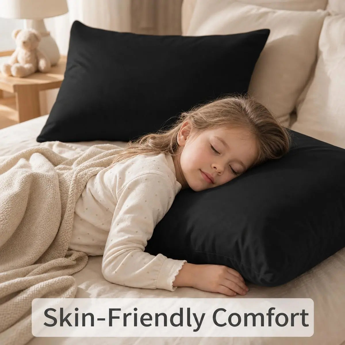 NTBAY Microfiber Pillowcases, Set of 2 Soft Breathable Pillow Cases with Envelope Closure, Available All Year Round, Friendly to Children & Pets, Bedding Gift Ready, Wrinkle Free & Fade Resistant, Hotel Quality Bedding, Machine Washable, Oeko-Tex