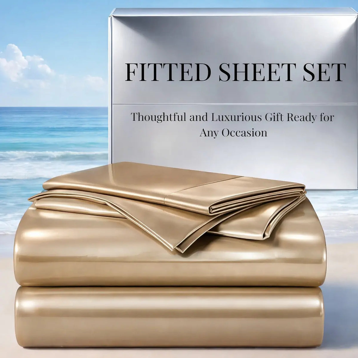 Cosybay Silky Satin Bedding Sets, Luxury Look Wrinkle-Resistant Bedding with Pillowcases, 15" Deep Pocket Fitted Bedding (Twin: 2pcs, No Top Bedding; Full/Queen/King: 3pcs) for Mattresses & Mattress Toppers #tiktokshopbacktoschool