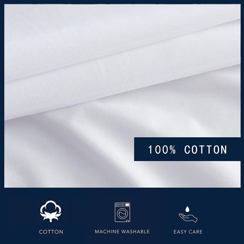 Nautica - Standard Cotton Percale Pillowcase Set, 2-Pack