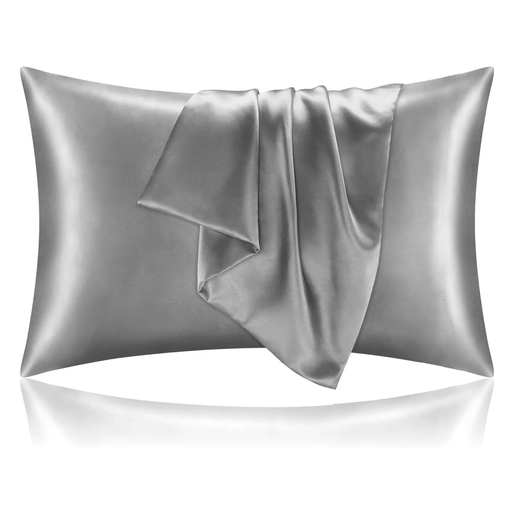 Hypoallergenic Luxurious Satin Pillowcase - 300tc Smooth 0.5mm Silky Sheets & Bed Accessories, Cooling, Anti-Acne, Breathable, Durable, Wrinkle-Resistant, Fade-Resistant, Facial & Hair Care, Standard Sizes, Machine Washable, Tumble Dry-Friendly