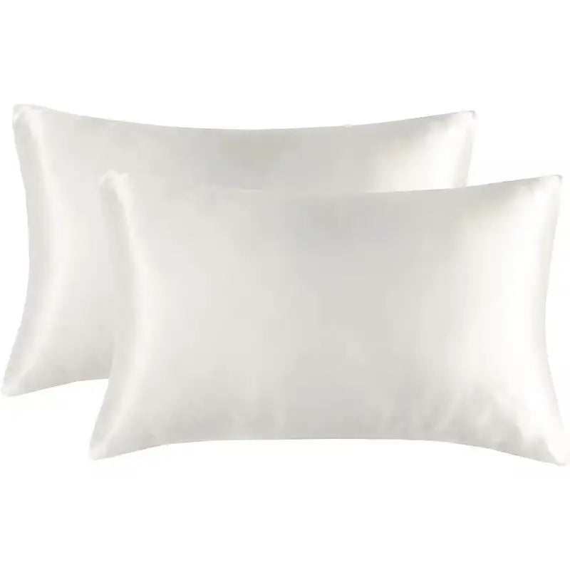 LAASANI 2-Pack Satin Pillowcases, Luxury Silk-Like Pillow Covers for Hair & Skin, Smooth Soft Bedding, Antiallergenic Flat Weave, Envelope Closure, Bedroom Decor
