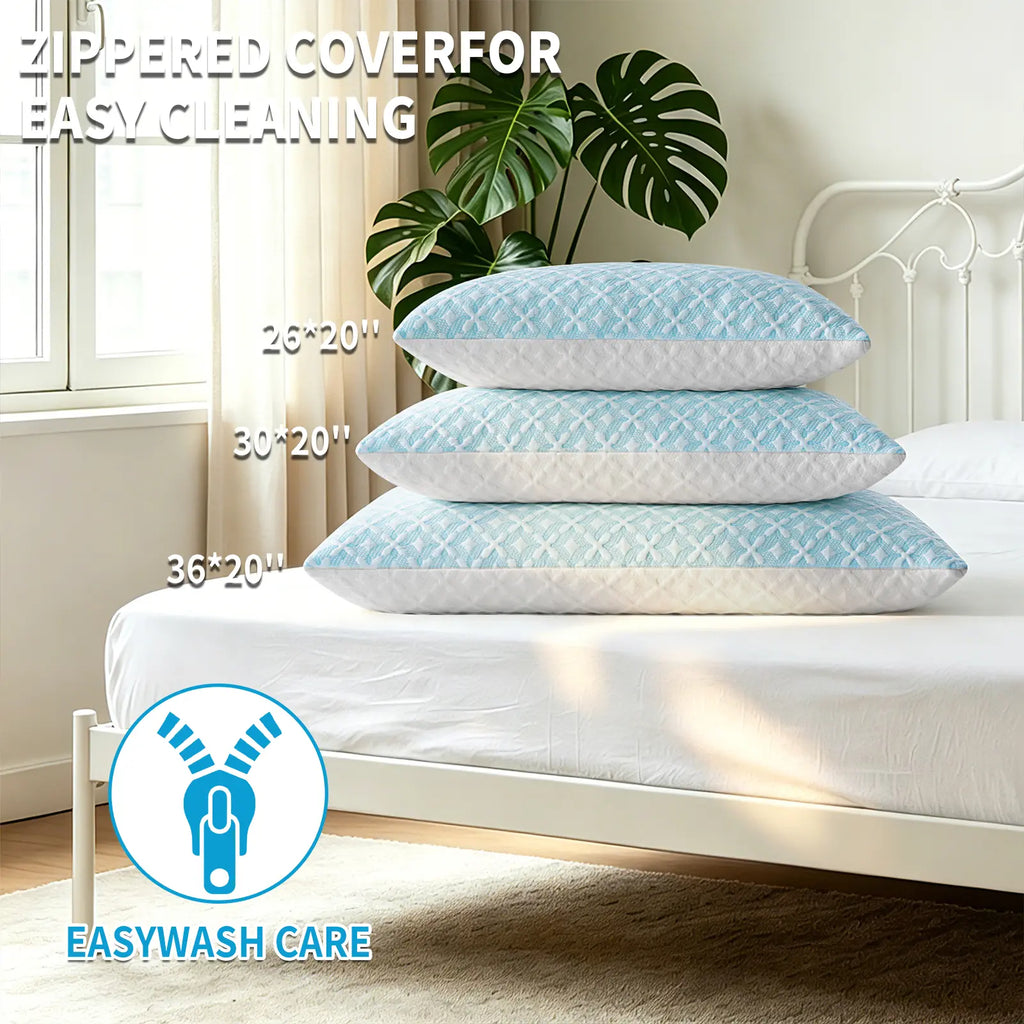 【Wichvens】Faith-Inspired Pillowcase, Cross Design,300g Anti-Pilling Stays Silky Pillowcase, Fresh Mint Bedding Linen with Breathable Cool Fabric for Enhanced Night Time Sleep Quality